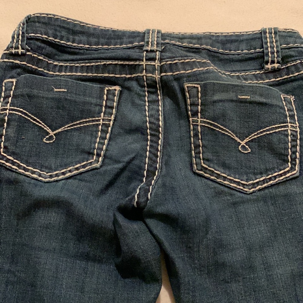 “The Road Is Paved In Blue” Two Pairs of Blue Asphalt Jeans - Picture 5 of 8